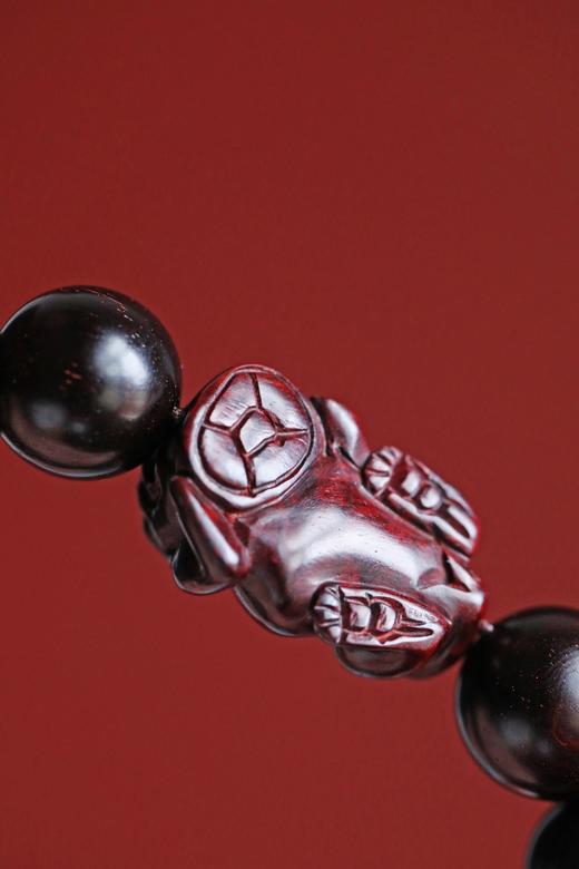 紫檀15mm[貔貅】手串 商品图8