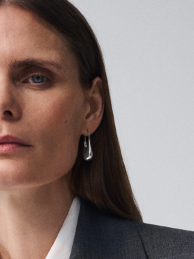 订购12周到｜KINRADEN-DORIC-银色 耳环（小号）［丹麦设计师］