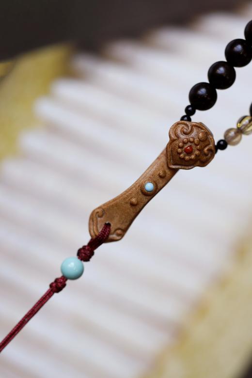 紫檀原创[展艺】6mm30颗手机挂件 商品图8