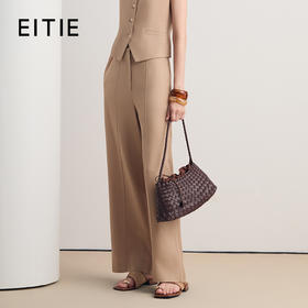 EITIE爱特爱醋纤通勤显瘦阔腿直筒时尚休闲裤2026夏季新款8605303