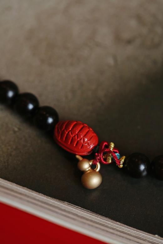 小叶紫檀原创珠艺[音淇】8mm38颗手串 商品图8