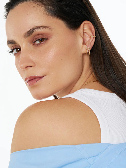 北京仓｜Leo Sedim-AUREL-金色 锆石 耳钉［法国设计师］ 商品图3