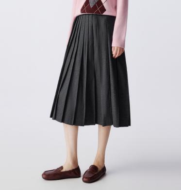 朗姿 灰色半身裙LAJH03WSK138 商品图0