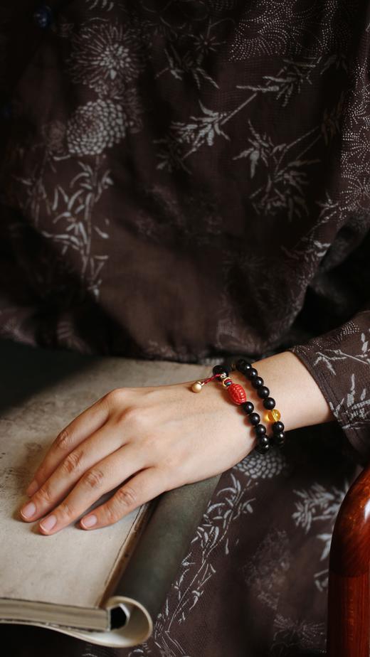 小叶紫檀原创珠艺[音淇】8mm38颗手串 商品图5