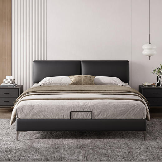 【美居】VIP畅享 头层真皮床 BSTJC3711 商品图0