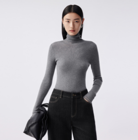 朗姿 高领针织衫LRJH02KPR204