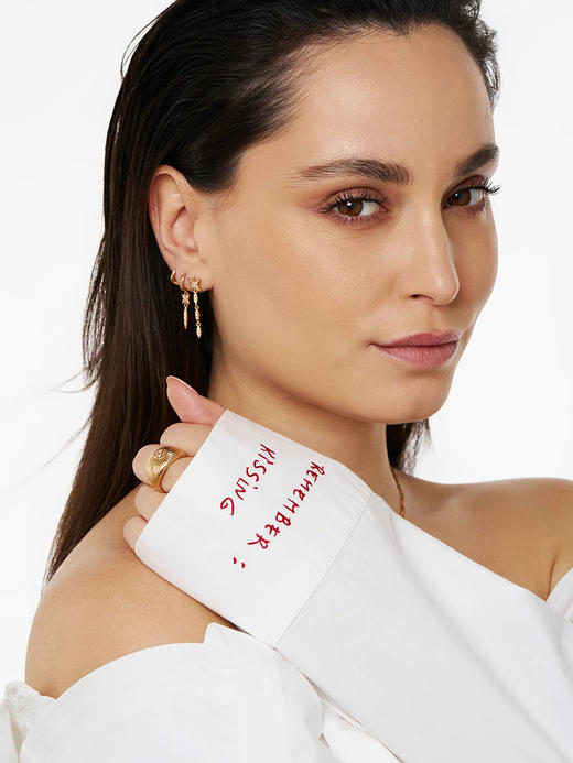 北京仓｜Leo Sedim-OPALIN-金色 锆石 单只 耳环［法国设计师］ 商品图3