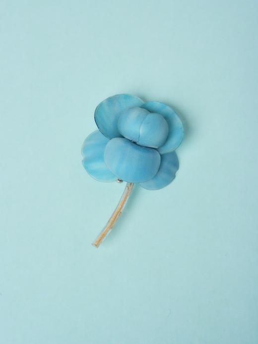 北京仓｜Cilea Bijoux-LINDSAY-凌霄花 天空蓝色哑光 胸针［法国设计师］ 商品图1
