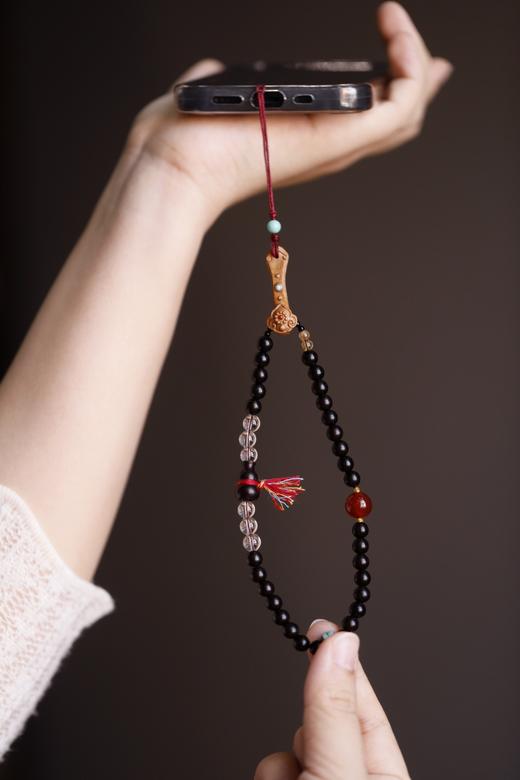 紫檀原创[展艺】6mm30颗手机挂件 商品图3