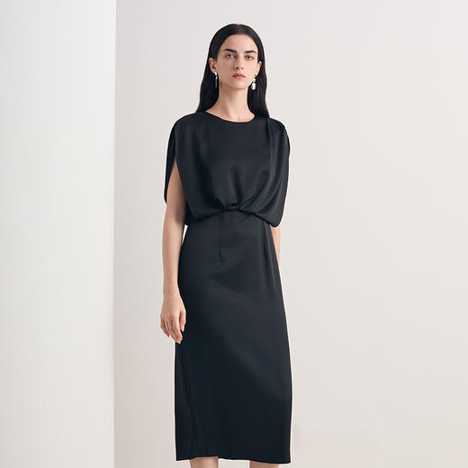 EITIE爱特爱法式气质收腰大气端庄礼服连衣裙2026夏季新款8677302 商品图3