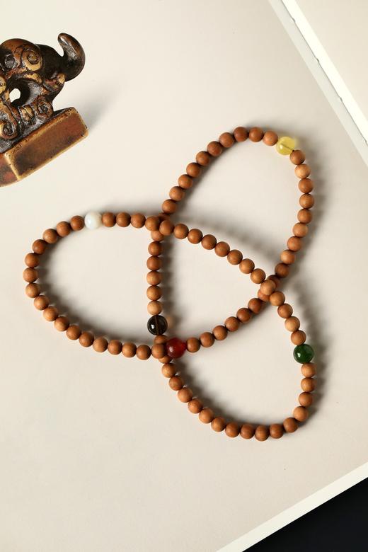 老山檀香多宝能量[香珊】五行串6mm85颗 商品图1