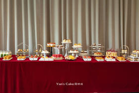 客定表彰会甜品台