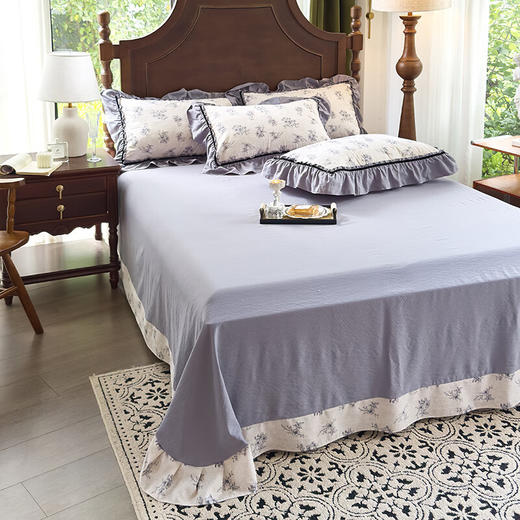 【多样屋专柜】悠梦家居美式轻奢复古风四件套美克紫/美克蓝/美克咖 3款可选200*230cm 商品图6