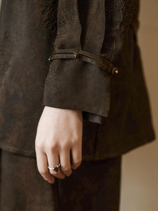 盛唐婧 | 风吟罗縠轻奢时尚香云纱长款上衣 商品图3