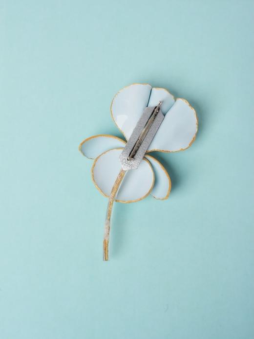 北京仓｜Cilea Bijoux-Iris-鸢尾花 鸭绿色哑光 胸针 （大号）［法国设计师］ 商品图2
