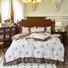 【多样屋专柜】悠梦家居美式轻奢复古风四件套美克紫/美克蓝/美克咖 3款可选200*230cm 商品缩略图2