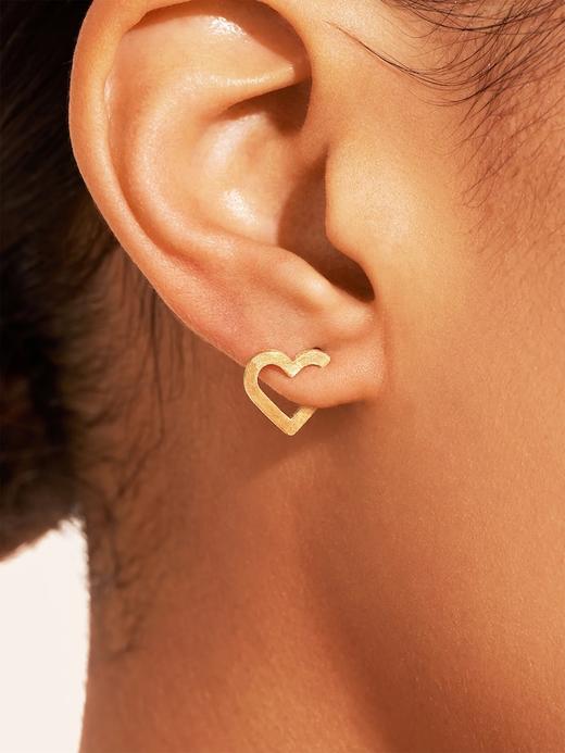 北京仓｜Be Maad-MINI MAGNETIC HEART-金色 爱心 耳环［法国设计师］ 商品图0