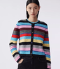 朗姿 复古彩色条纹针织开衫LAJH02KCD458 商品缩略图2