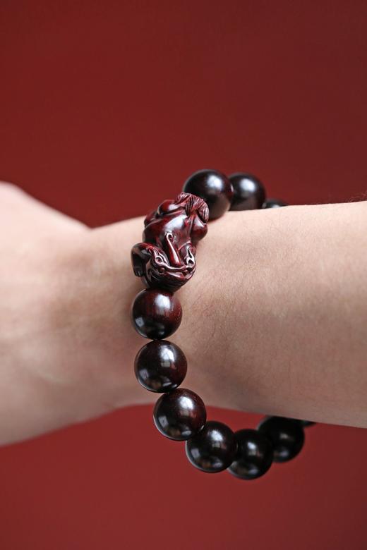 紫檀15mm[貔貅】手串 商品图5