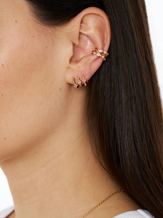 北京仓｜Leo sedim-ARCIS-金色 锆石 耳钉［法国设计师］ 商品图1