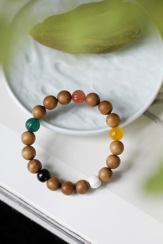 老山檀香五行珠[天圆】]10mm15颗 商品图1