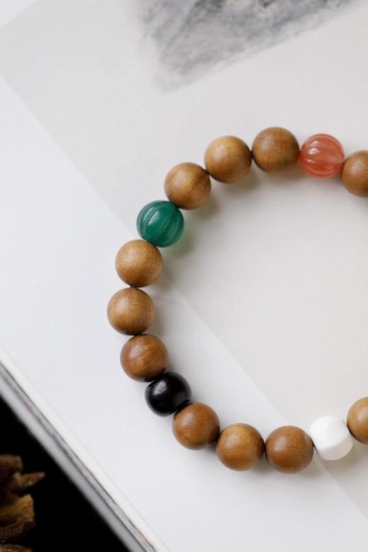 老山檀香五行珠[天圆】]10mm15颗 商品图4