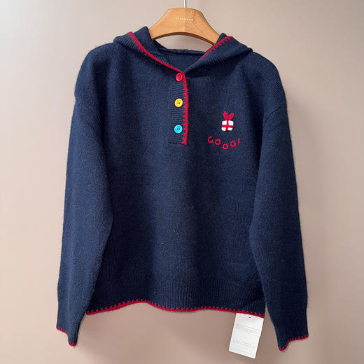 【特价不退换】【预售7天】良木礼羊毛连帽开衫（3783F） 商品图0