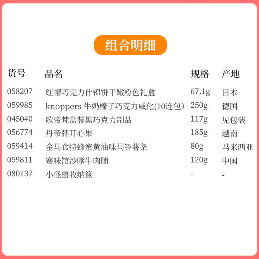 【礼遇情人节】小怪兽收纳筐款-情人节礼包G/080137*058207*059985 商品图1