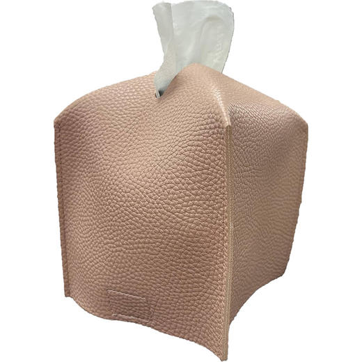 日本 方形纸巾盒套 现代精致装饰PU皮革方块纸巾套 适用于家庭酒店汽车办公室餐厅 商品图5