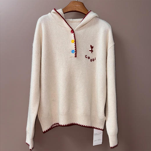 【特价不退换】【预售7天】良木礼羊毛连帽开衫（3783F） 商品图3