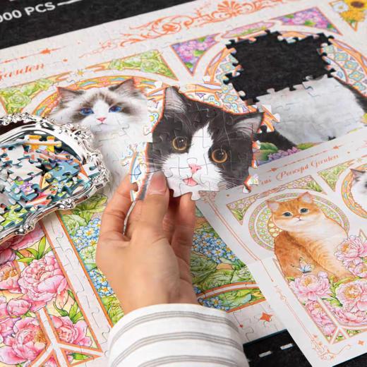 Vinlaa穆夏花园猫1000片拼图81316 商品图3