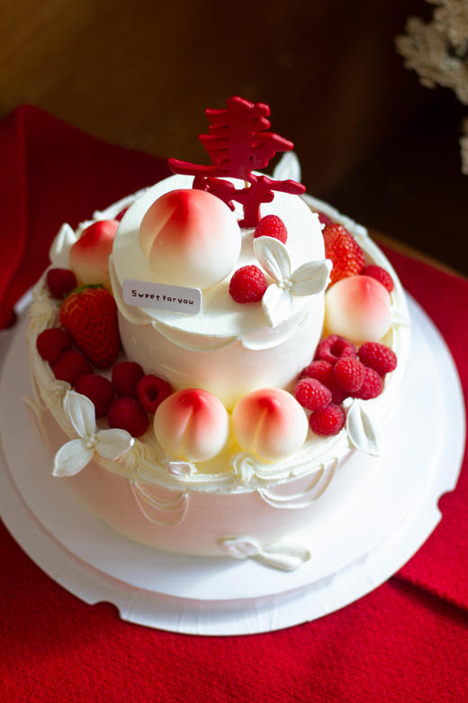 福寿双全（双层祝寿蛋糕） 商品图0