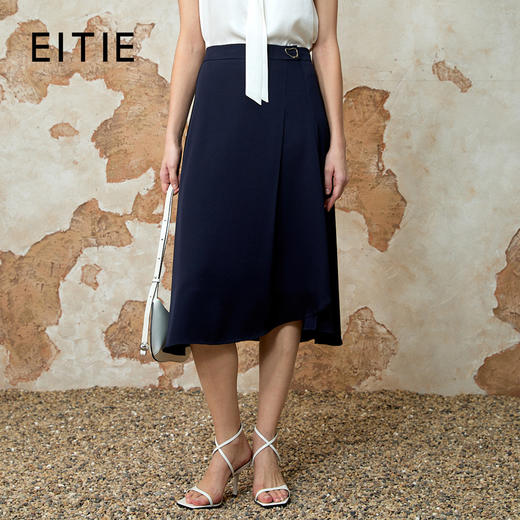 EITIE爱特爱不规则高腰a字显瘦半身裙春新款8206906 商品图1