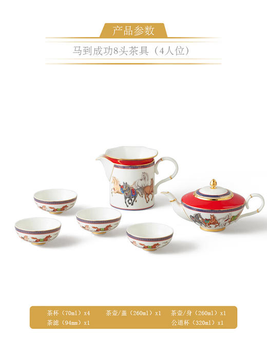 永丰源（auratic）国瓷马年新年礼·马到成功8头茶具【4人位】 商品图5