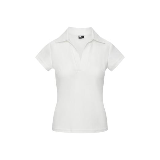 oneup毛巾翻领修身短袖T恤 商品图5