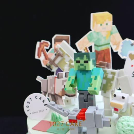 1027CAKE | 我的世界主题  乐高积木（装饰随机） 商品图3