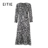 EITIE爱特爱精致法式印花收腰显瘦鱼尾下摆连衣裙2026春季新款8507208 商品缩略图6