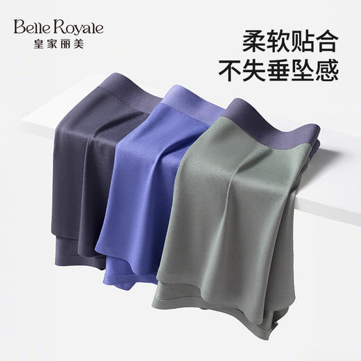 皇家丽美【4条装】云感轻柔26年新款男士内裤 艾草抑菌底档 柔软丝滑贴合不松垮平角裤DKN1273 商品图1