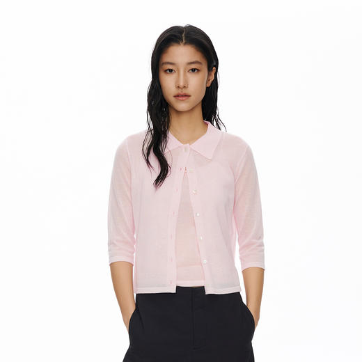 Oneup天丝亚麻吊带开衫套装 商品图1