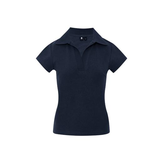 oneup毛巾翻领修身短袖T恤 商品图6