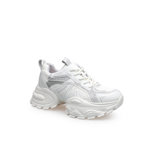 豪麟名鞋奥莱迪嘉女鞋时尚老爹鞋牛皮革/织物DJYSO61WX209白色  原价1660元 商品图0