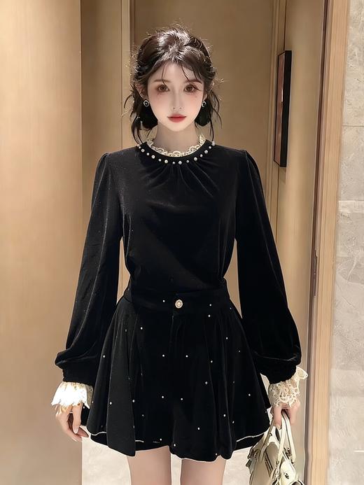 玛克门店发货：丝绒上衣货号：MS86TP515 商品图0