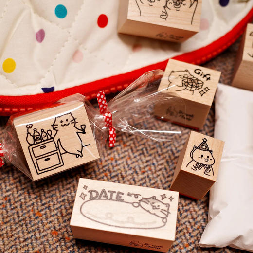 「阿果拉」DrunkMomi原创设计枫木手帐木章 商品图1