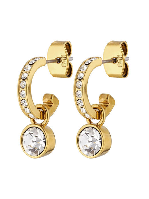 北京仓｜Dyrberg Kern-DESSA-金色 水晶 耳钉［丹麦设计师］ 商品图1