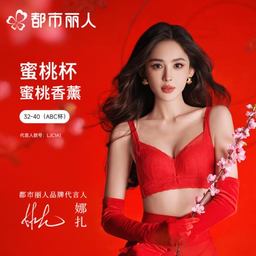 【代言人同款】都市丽人女士蕾丝塑身文胸5/8杯调整型无钢圈LJC1A1 商品图0