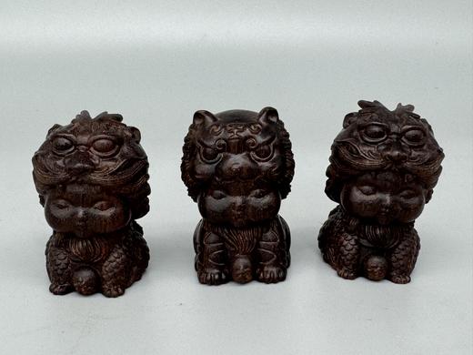 紫檀龙娃虎娃摆件（单个随机） 商品图0
