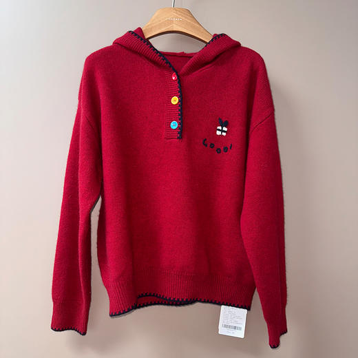 【特价不退换】【预售7天】良木礼羊毛连帽开衫（3783F） 商品图1