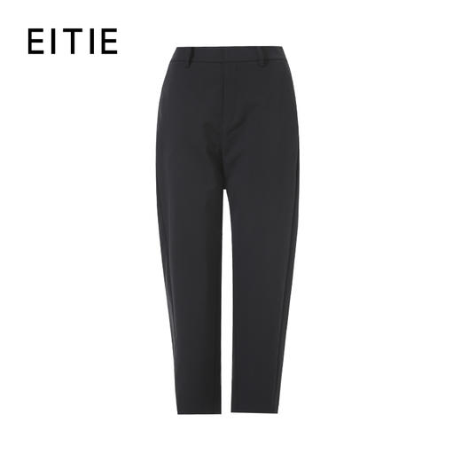 EITIE爱特爱2026春季新款时尚通勤纯色高腰显瘦百搭简约九分休闲裤8505206 商品图6