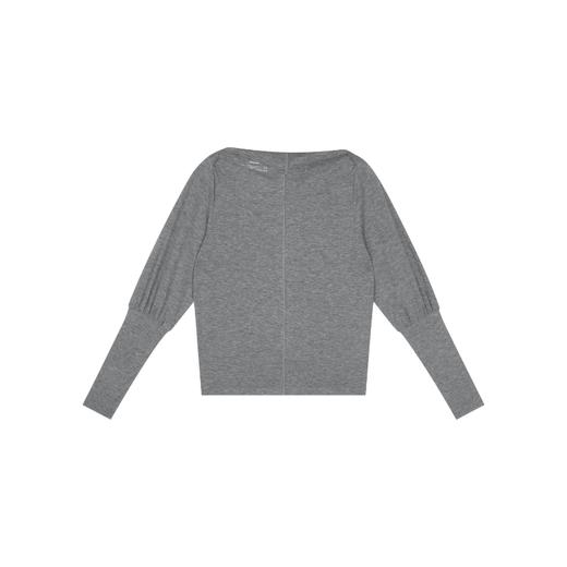 Oneup一字领羊腿袖羊毛长袖 商品图5