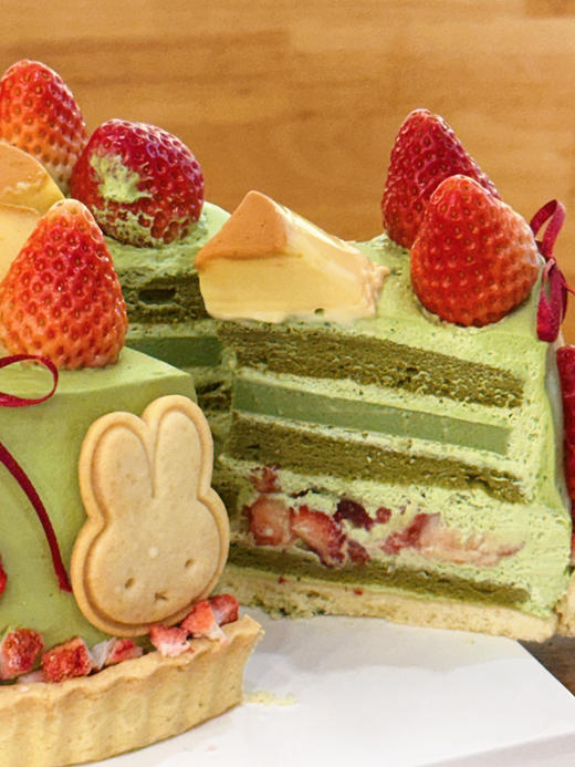 米菲兔抹茶草莓塔（提前一天预定） 商品图1